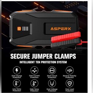 Black and Red Secure Jumper Clamps